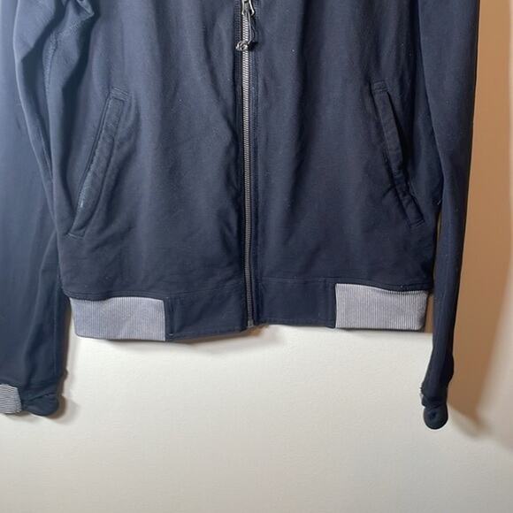 Lululemon H’Om Run Black & White Striped Full Zip Jacket Size 6 - Picture 5 of 10